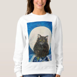 Moletom Cat Kitten Tabby Tiger Maureen Girard Moon Earth