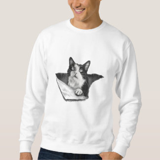 Moletom Cat Lover 3D Tuxedo Kitten Black and White Men