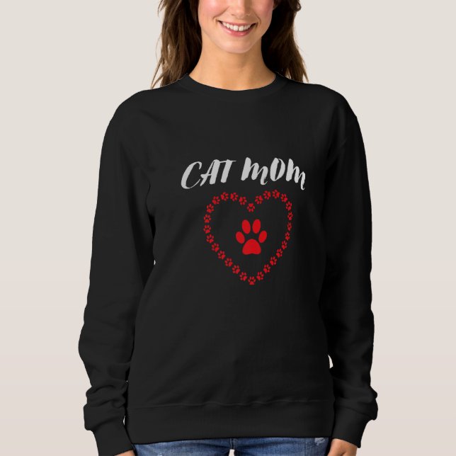 Moletom Cat Mãe Mãe Gato Gato Gato Mãe (Frente)