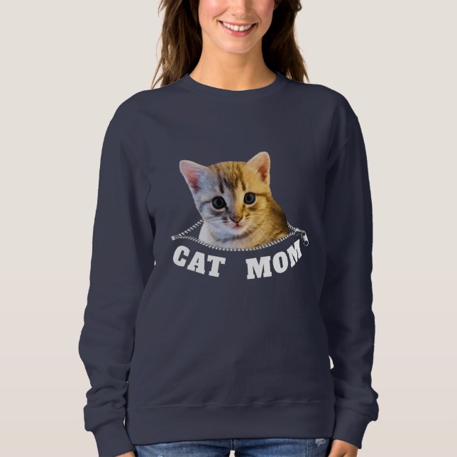 Moletom Cat Mãe T-Shirt (Frente)