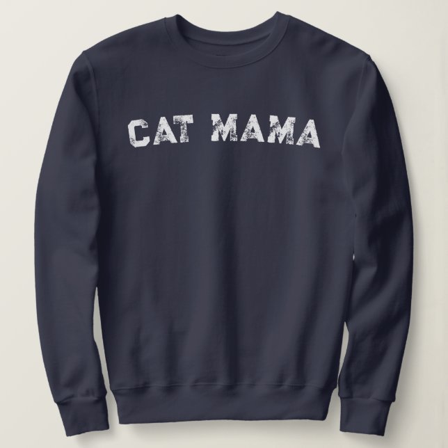 Moletom Cat Mama Sweatshirt  (Frente do Design)