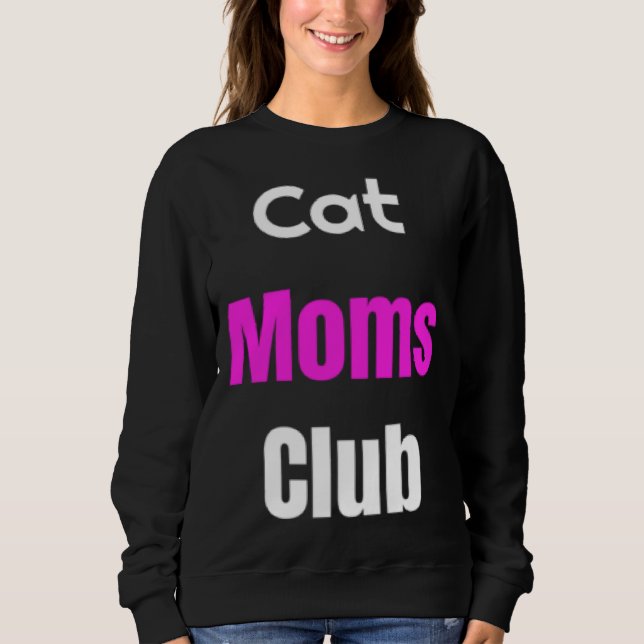Moletom Cat Moms Club (Frente)