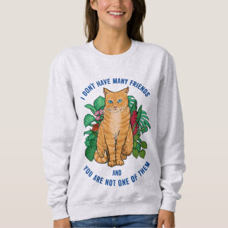 Moletom Cat não é amigável