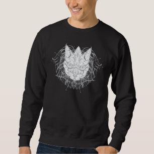 Moletom Cat Pagan Witch Wicca Oculta Fases Da Lua Do Wicca