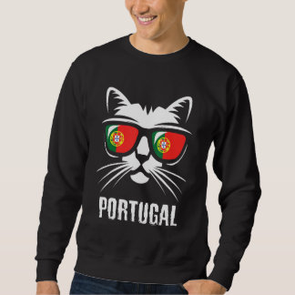 Moletom Cat Proud Portuguese Portugal Flag