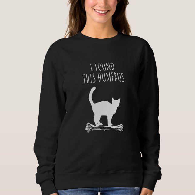 Moletom Cat Puns Encontrei Este Humero (Frente)