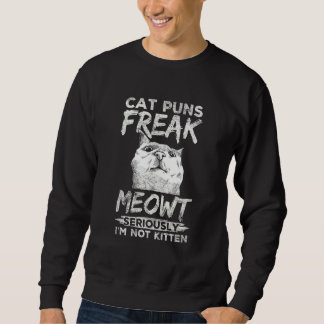 Moletom Cat Puns Freak Meowt Engraçado Proprietário de Pet