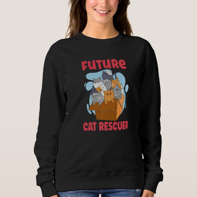 Moletom CAT RESCUE ANIMAL RIGHTS RESCUE CAT ADOPTION Premi (Frente)