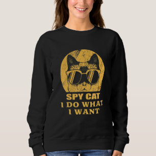 Moletom Cat Roupa I Faz O Que Eu Quero O Gráfico 1 Da Vint