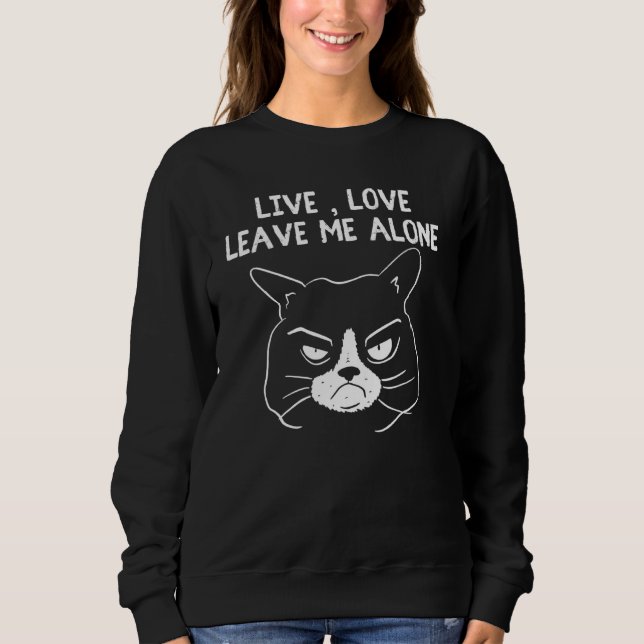 Moletom Cat Sendo Grumpy Má Humor Pessoas Sarcasm J (Frente)
