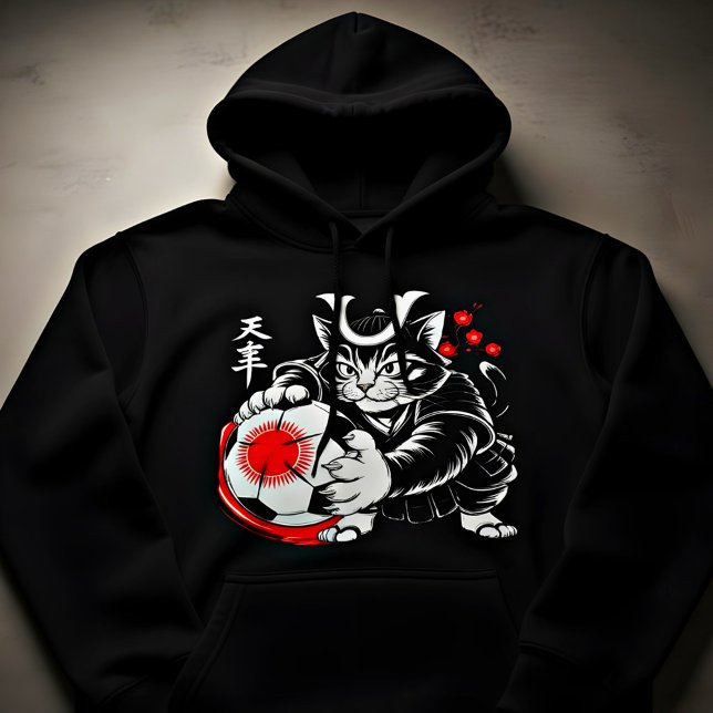 Moletom Cat Soccer Player Women's Hoodie - Unique Japanese (Criador carregado)