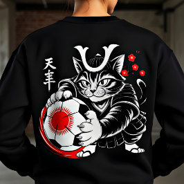 Moletom Cat Soccer Sweatshirt for Women Anime Fans & Foot