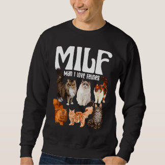 Moletom Cat Squad Rescut Cat MILF Man I love Felines Cats
