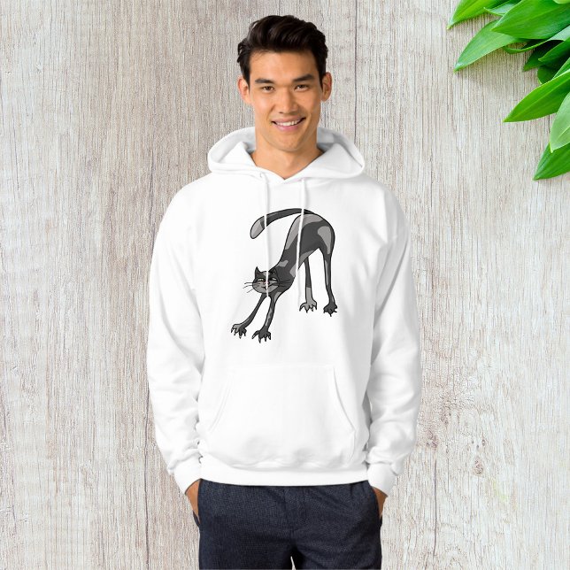 Moletom Cat Streting Mens Hoodie (Criador carregado)