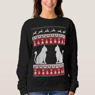 Moletom Cat Ugly Christmas Sweater Xmas