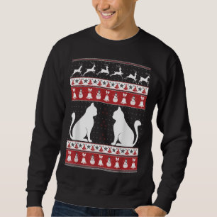 Moletom Cat Ugly Christmas Sweater Xmas