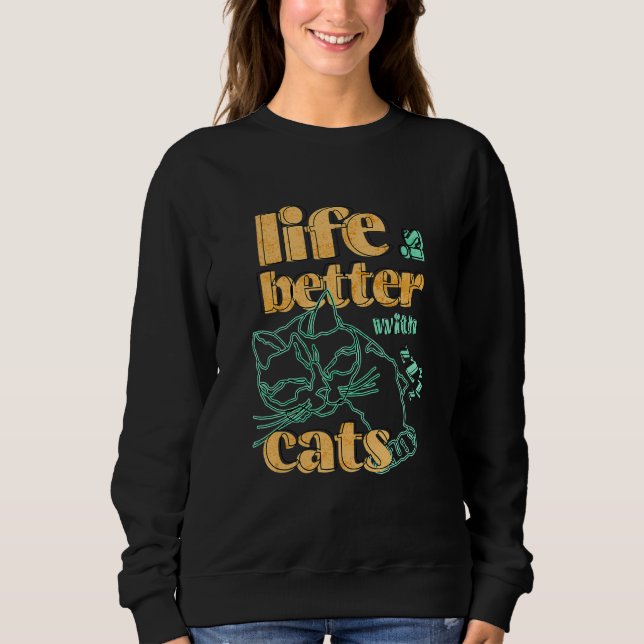 Moletom Cat  with Cats for Men Women Cat (Frente)