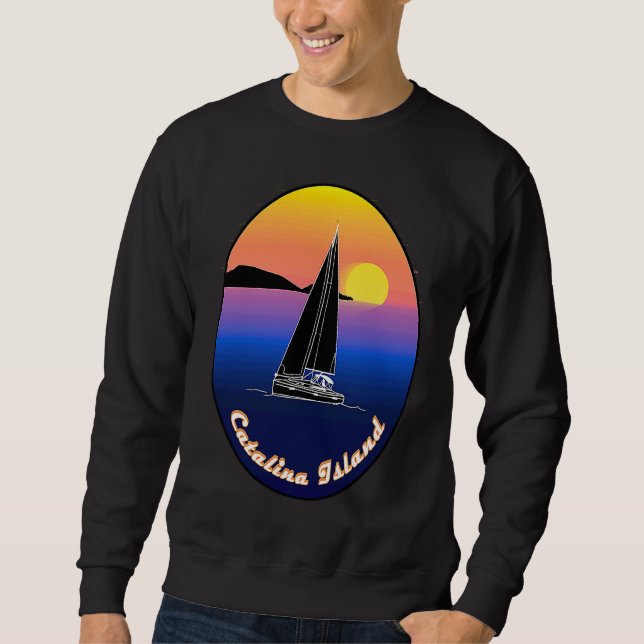 Moletom Catalina Island Sailing Printed On Front (Frente)