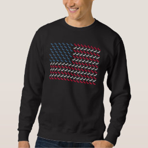 Moletom Caterpillar American Flag Butterfly Us 4 De Julho