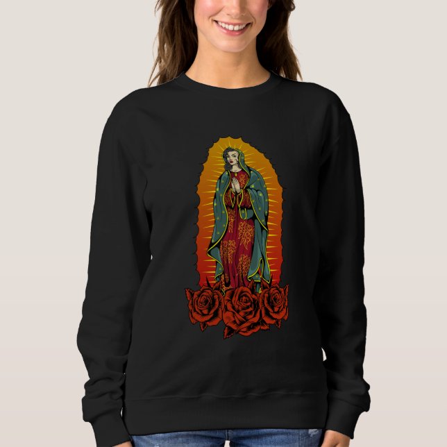 Moletom Catholic Saint Christian Virgin Mary Our Lady Of G (Frente)