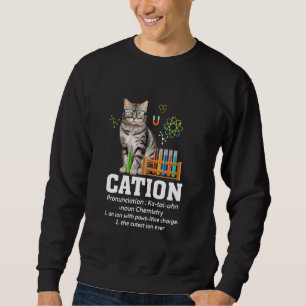 Moletom Cation Science Lover Professor Nerd Engraçado Cat 