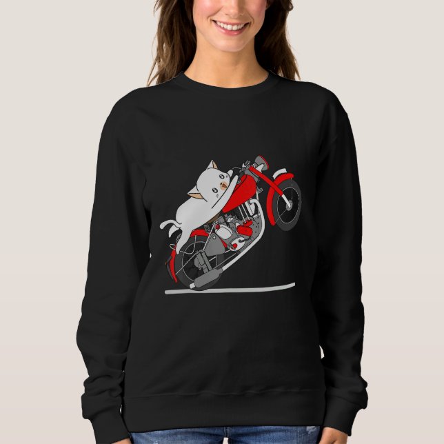 Moletom Cats ama motocicleta ambulante (Frente)