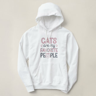 Moletom "Cats Are My Favorite People" Funny Cat Mom