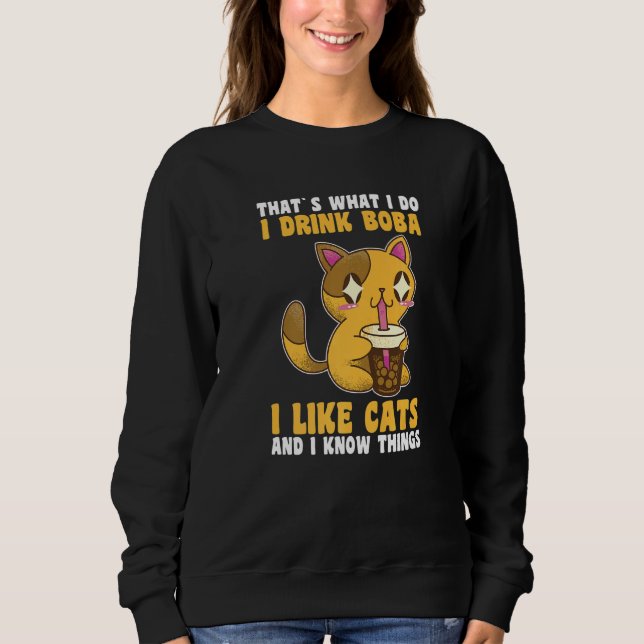 Moletom Cats Boba Tea Bubble Tea (Frente)