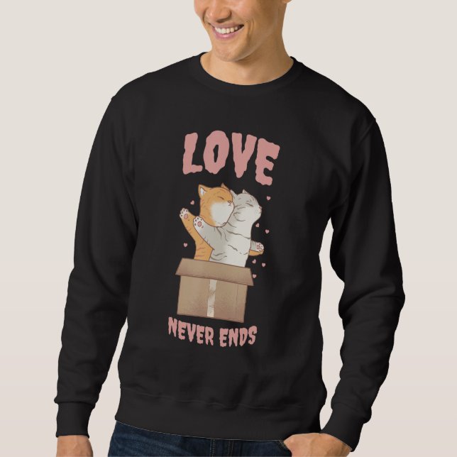 Moletom cats box cute love romantic (Frente)