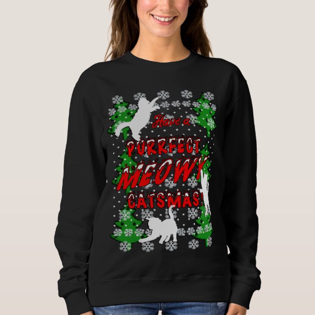 Moletom Cats, Christmas Cat, Cat Christmas, Cat Christmas  (Frente)