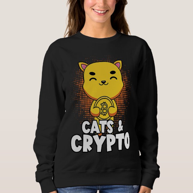 Moletom Cats e Crypto Cryptocurrency Blocchain Trader F (Frente)