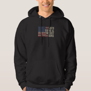 Moletom Cats Guns Mensageiros - Womens Usa Flag Pro Gun Ca