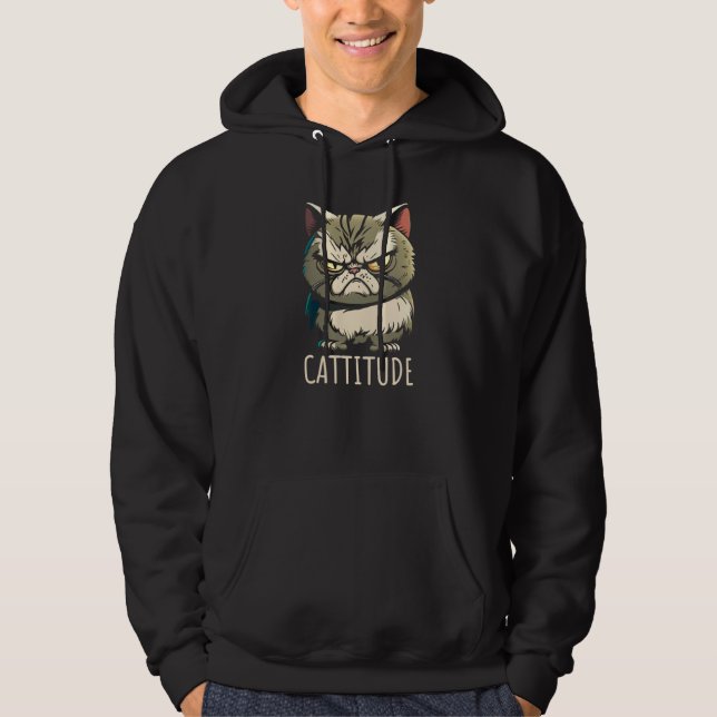 Moletom Cattitude Cat Attitude Annoyed (Frente)