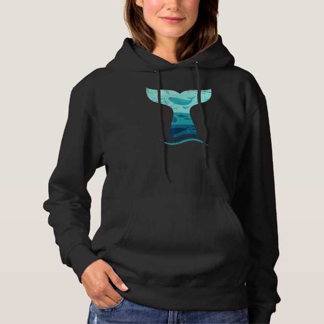 Moletom Cauda de baleia em Waves Orca Killer Whale Ocean D (Frente)