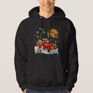 Moletom Cavachon Vintage Vagão Vermelho Caminhão Árvore de