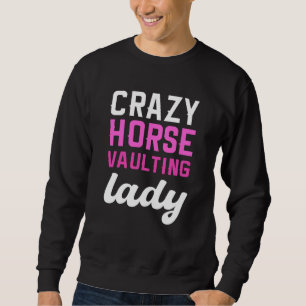 Moletom Cavaleiro de cavalo lady equestre saltando Crazy H