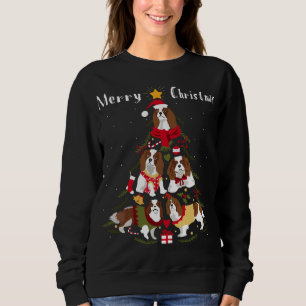 Moletom Cavalier King Charles Spaniel Árvore de Natal Xmas
