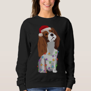 Moletom Cavalier King Charles Spaniel Natal Luzes Xma