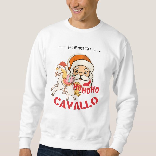 Moletom cavallo ho ho ho ho (Frente)