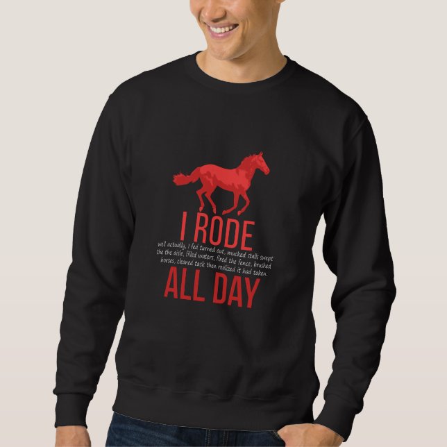 Moletom Cavalo Andando - Presente de Corrida de Cavalo (Frente)
