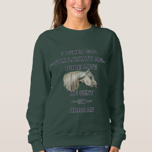Moletom Cavalo Árabe Cinza