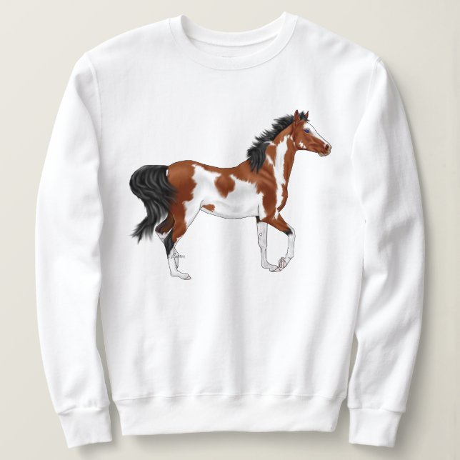 Moletom Cavalo Árabe Pinto (Frente do Design)