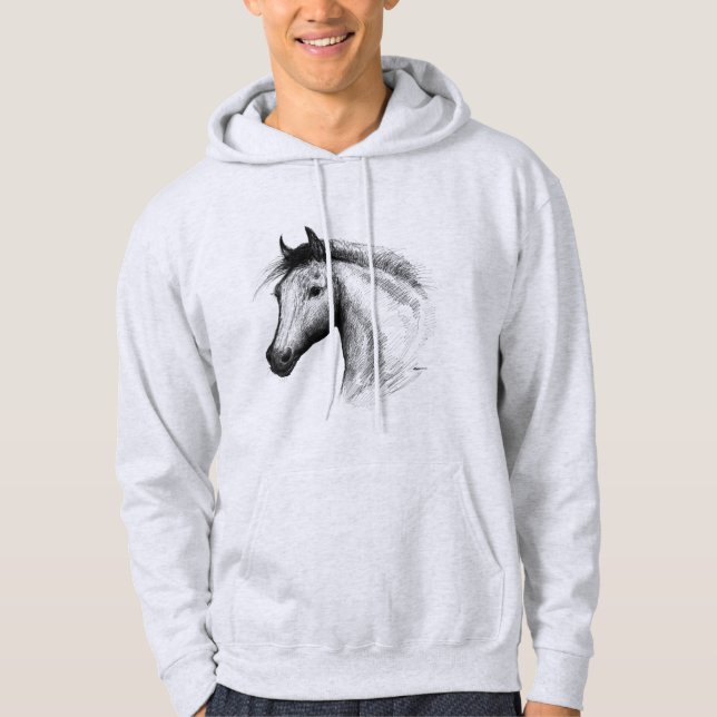 Moletom Cavalo: Branco (Frente)
