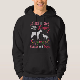 Moletom Cavalo Cachorro Apenas Uma Garota Que Ama Cavalos