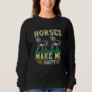 Moletom Cavalo - Cavalos Me Fazem Feliz