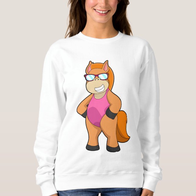 Moletom Cavalo com óculos de sol (Frente)