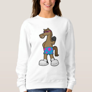 Moletom Cavalo com óculos de sol