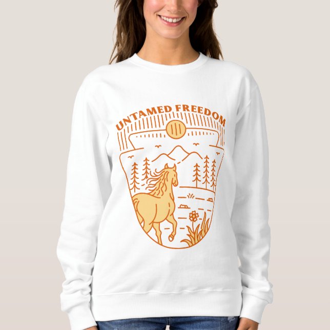 Moletom Cavalo da Liberdade Indomada (Frente)