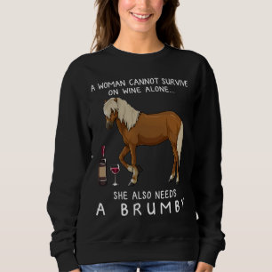Moletom Cavalo-De-Brumby E Cavalo-De-Vinho Formados