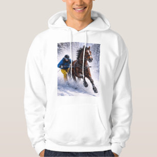 Moletom Cavalo de Inverno Artesanato Suprimentos para
